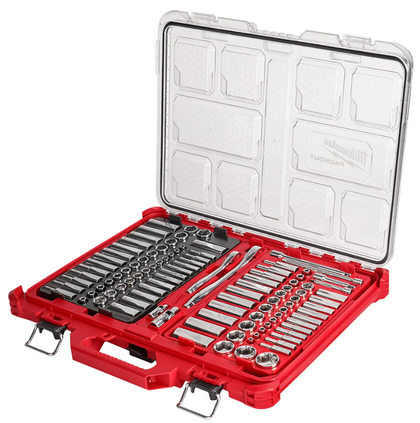 Milwaukee 106-Piece Ratchet and Socket Set with PACKOUT