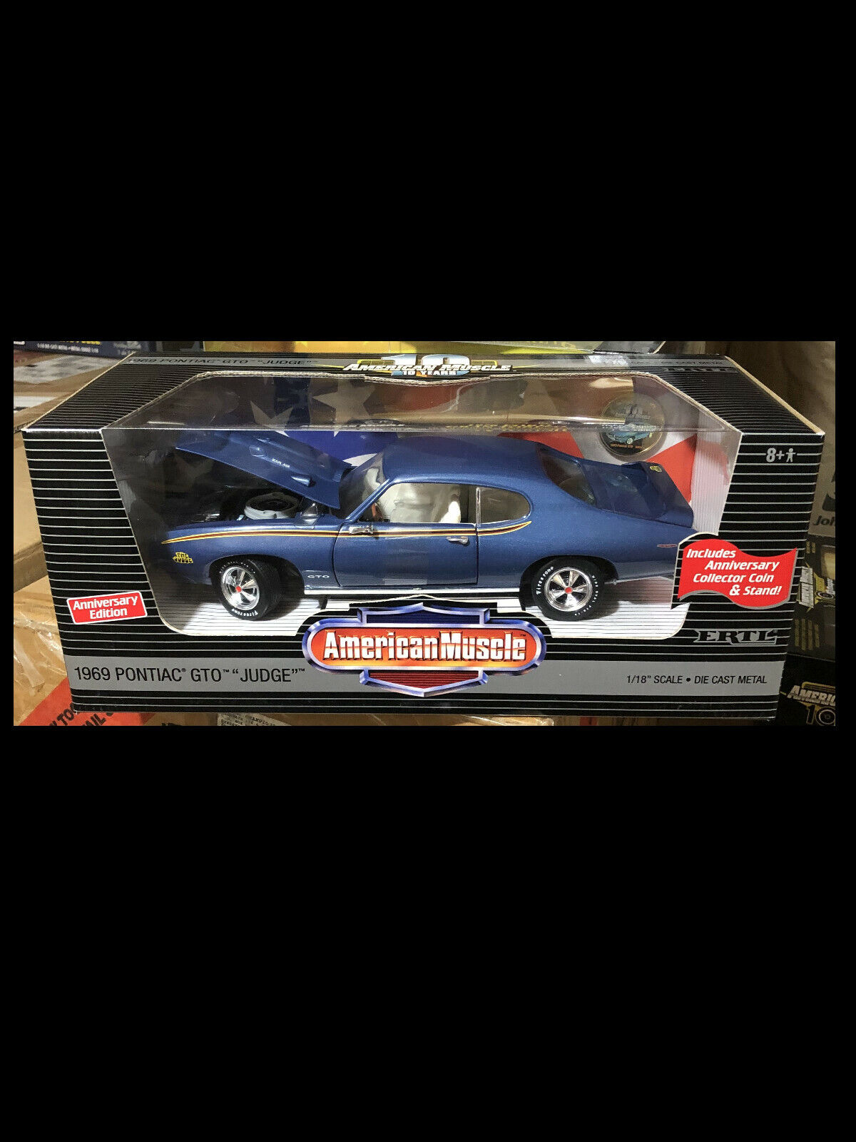 1969 Pontiac GTO The Judge Diecast ERTL American Muscle Model Car 1:18