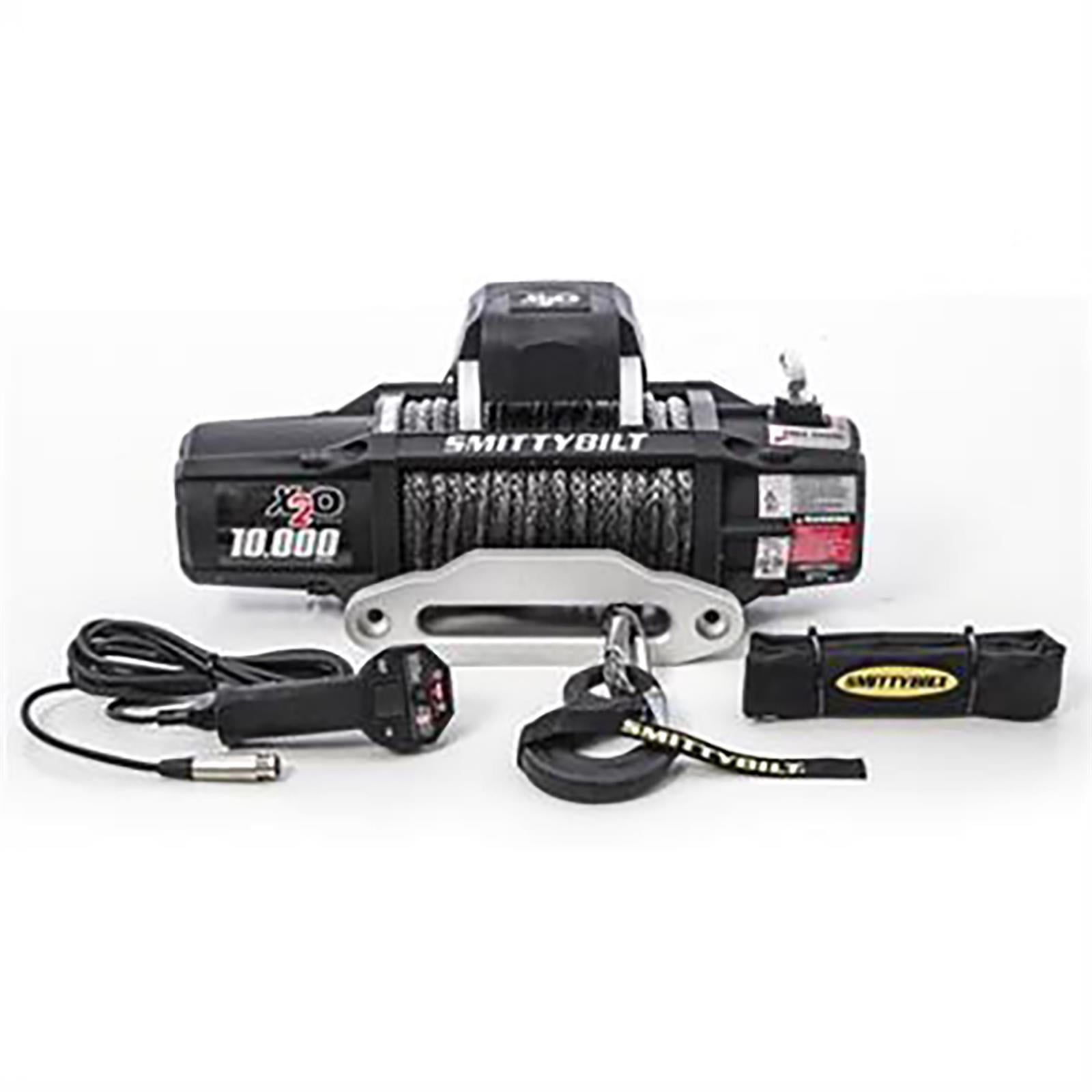 Smittybilt X2O 10K Winch, Waterproof, Wireless Remote, Synthetic Rope