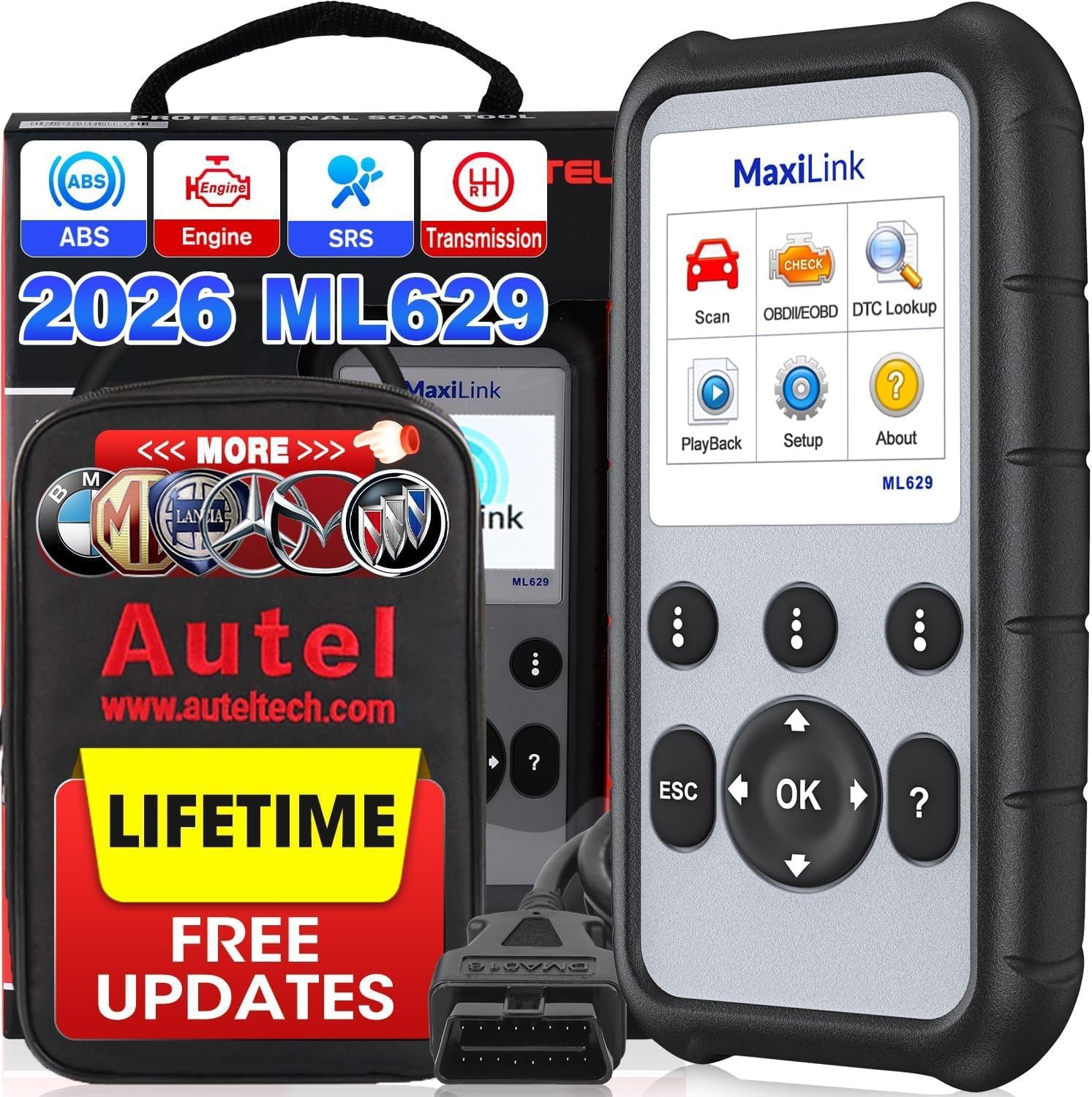 Autel MS300 OBD2 Scanner Car Code Reader Read & Erase Codes Diagnostic Scan Tool