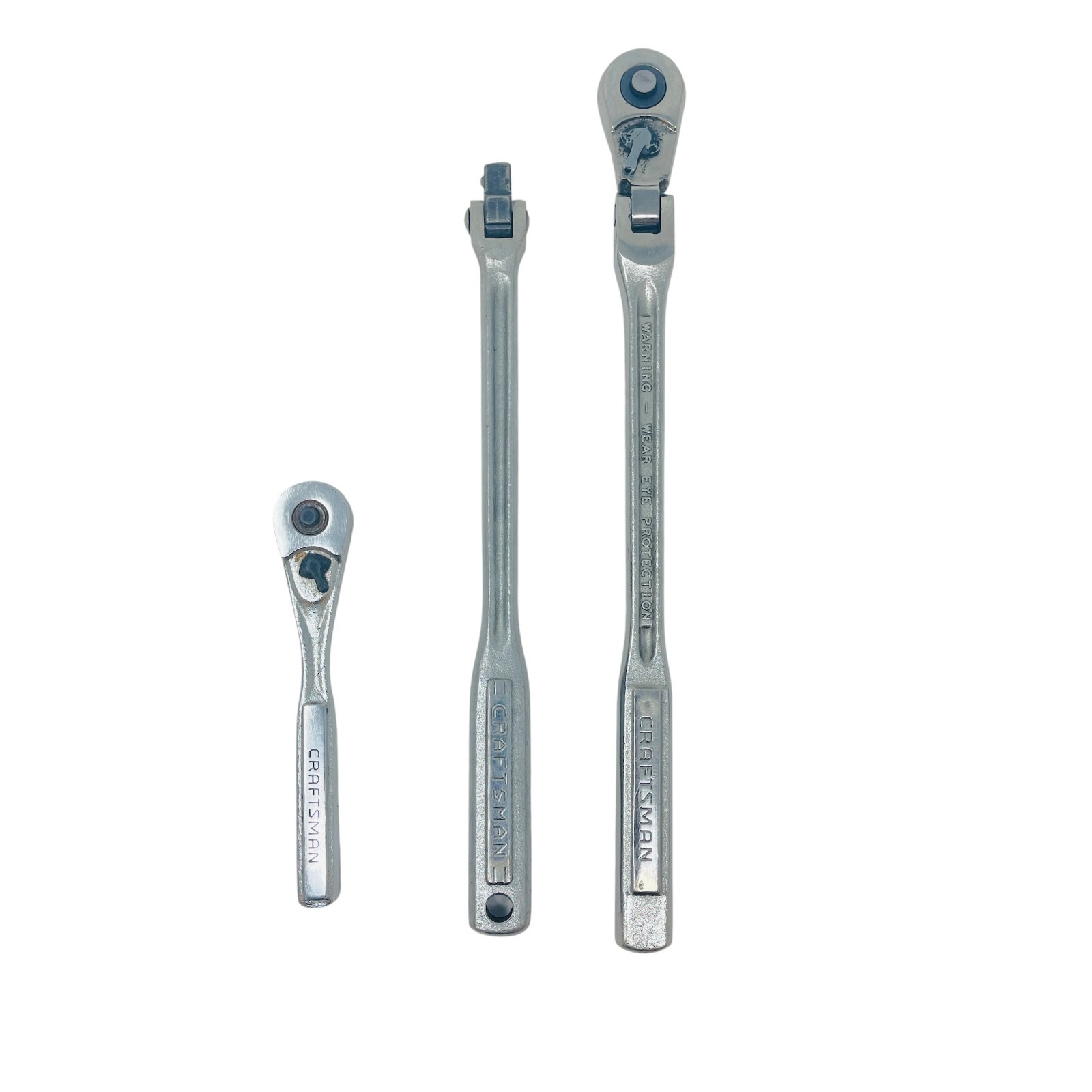 CRAFTSMAN V-Series 3pc Ratchet Set Flexible Head 1/4 3/8 1/2