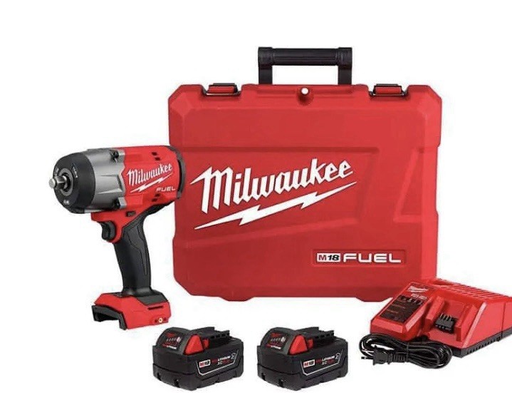 MILWAUKEE 3010-22 M18 FUEL 1/2 inch and 3/8 inch Impact Wrench Kit NEW