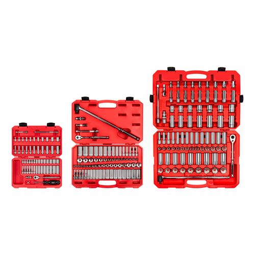Tekton SKT95304 1/4, 3/8, 1/2" Drive 6-Point Socket/Ratchet Set