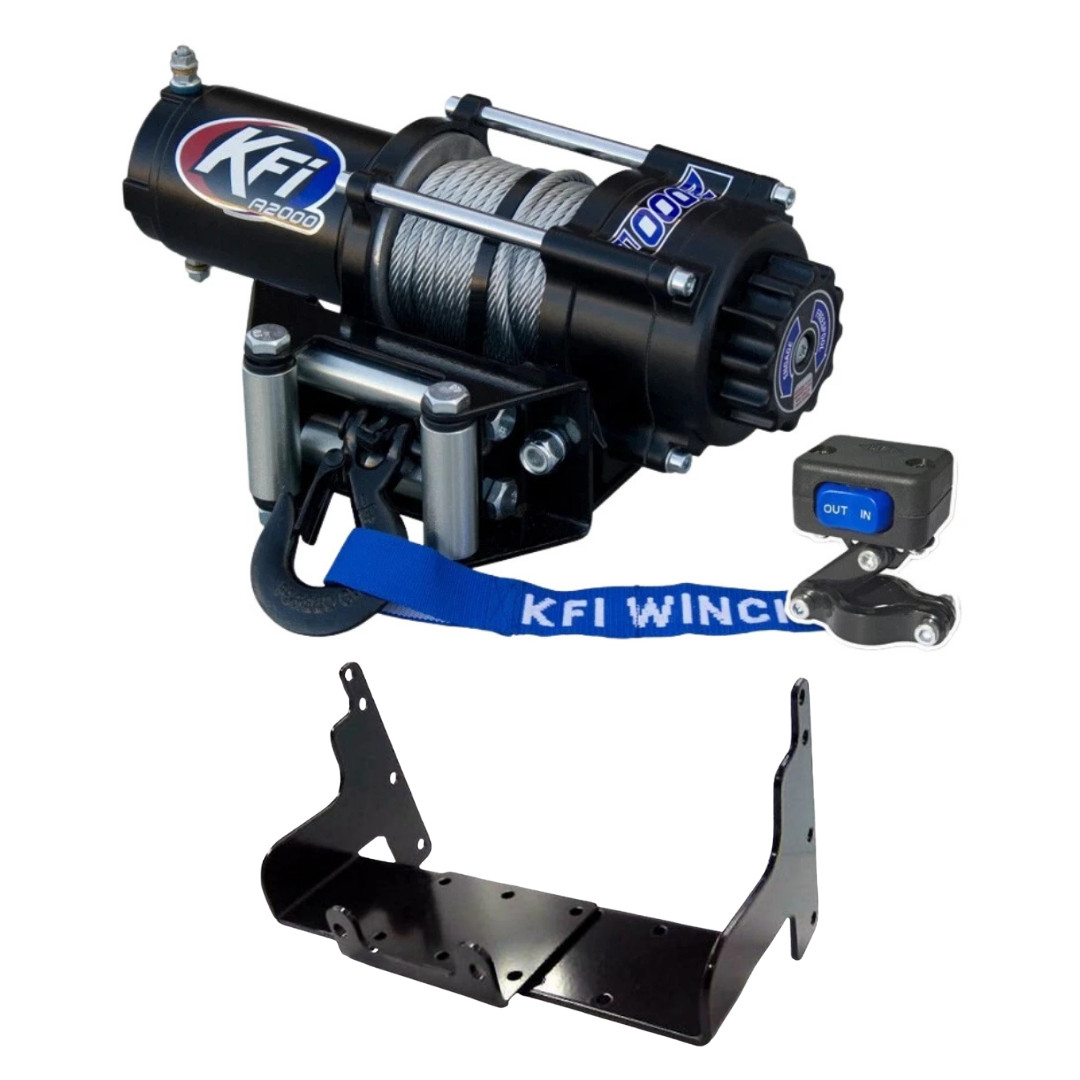 KFI ATV 2000 lb Winch & Mount Kit, Polaris Sportsman 570 2014–2026 (101840 + A2000)