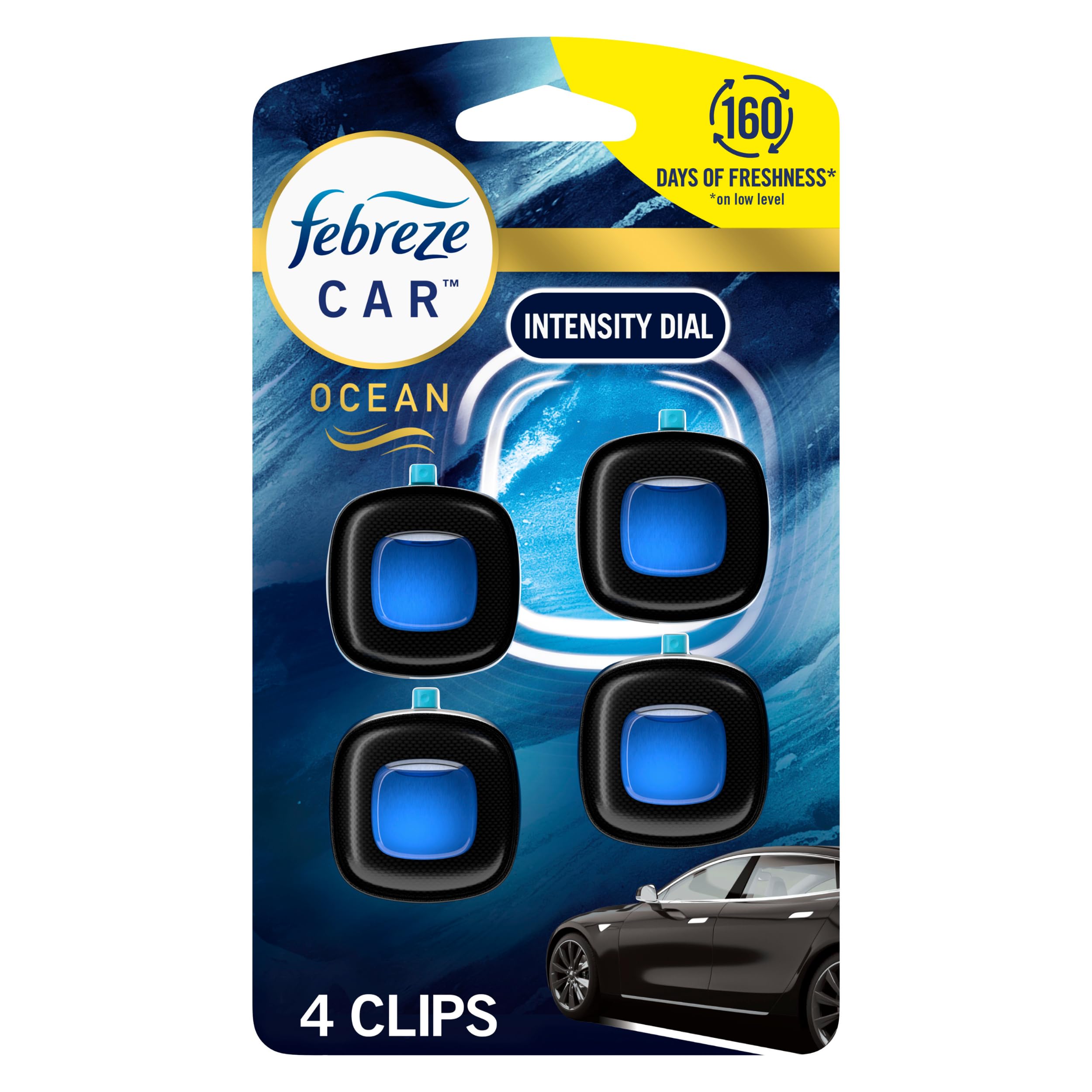 Febreze Car Ocean Scent Air Freshener Vent Clip 2 Clip