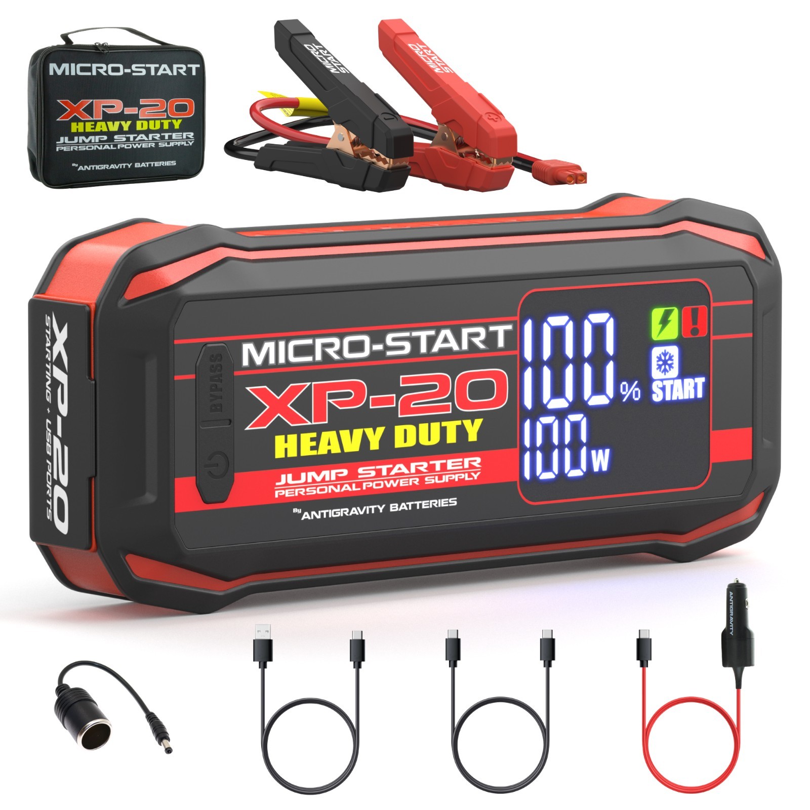 Antigravity XP-20-HD Micro-Start Heavy Duty Jump Starter 12V 24000mAh 4650A Peak