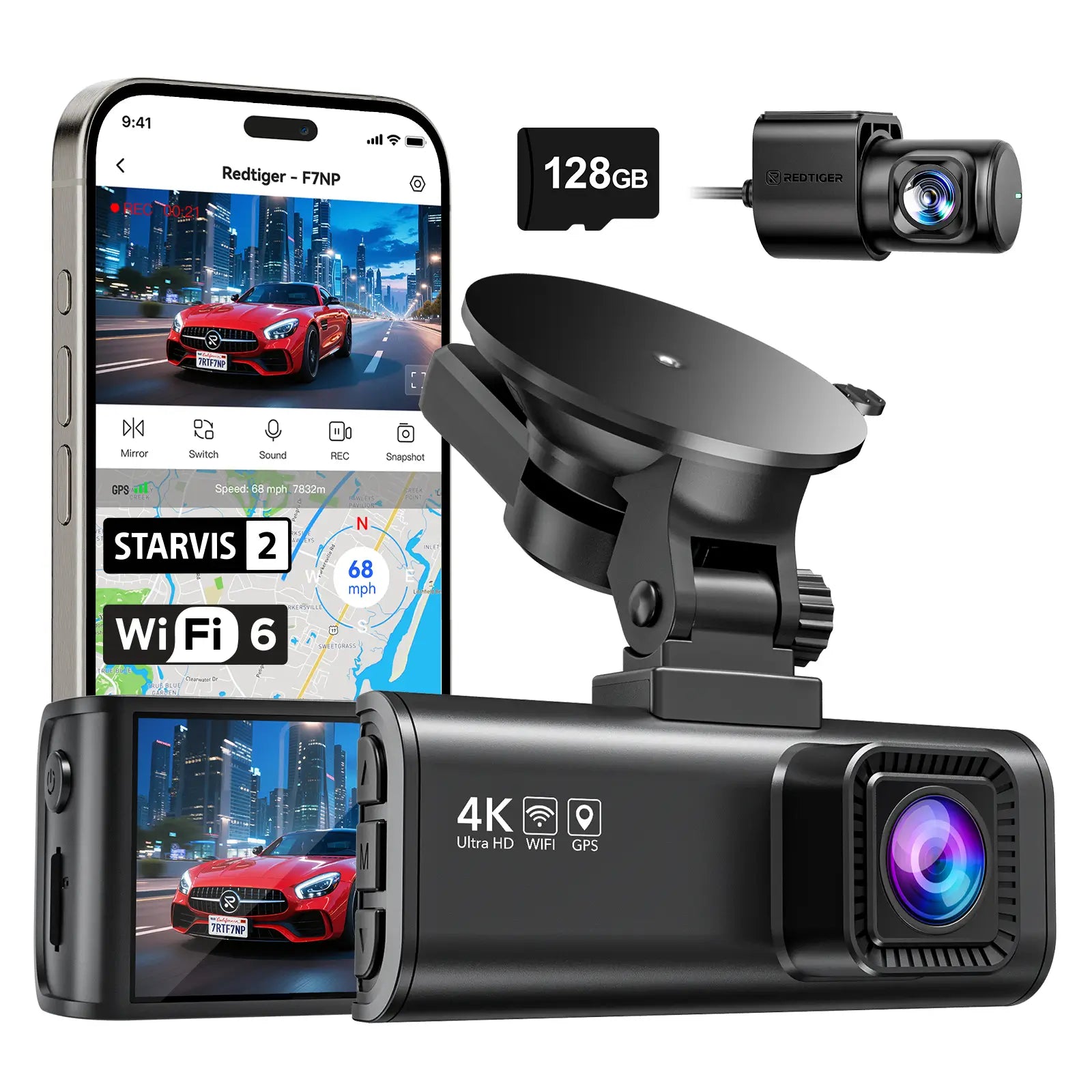 REDTIGER F7NP Dash Cam (new, sealed)