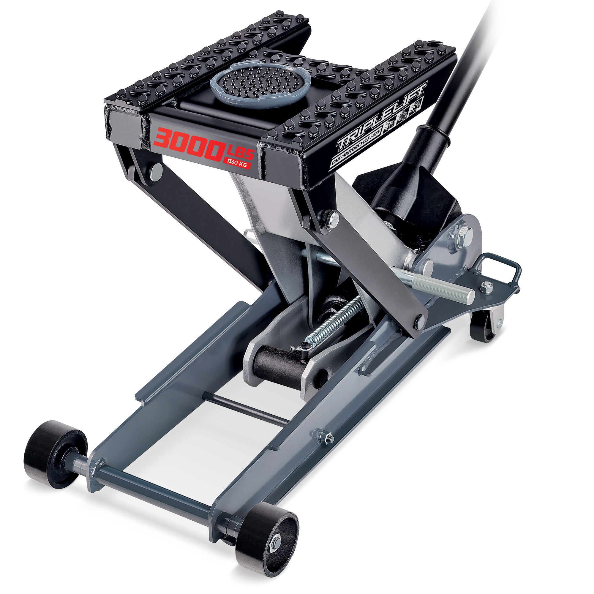 Powerbuilt 620622E 3000 lbs (1.5 Ton) Triple Lift Garage Jack