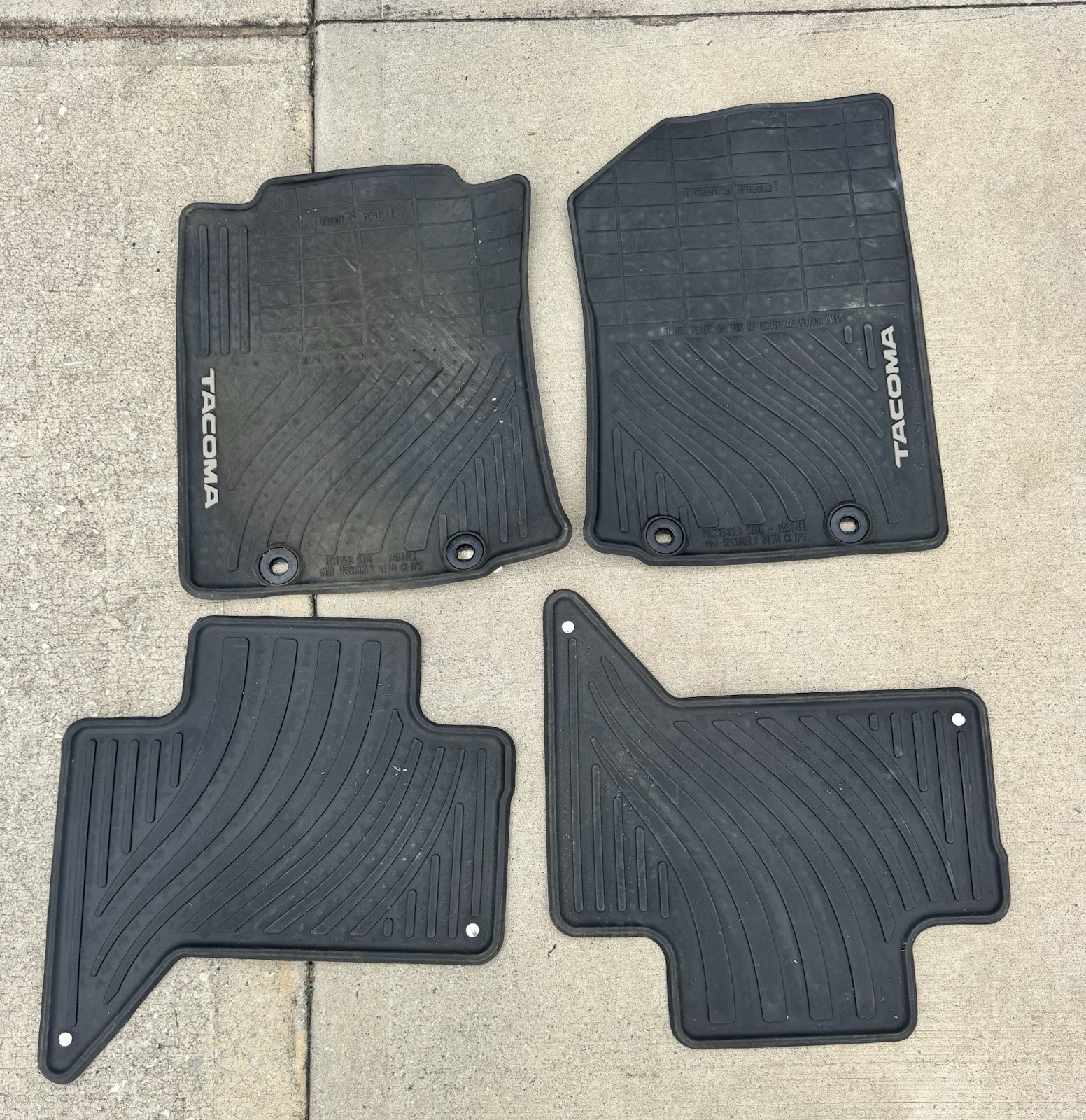 Genuine Toyota Tacoma All Weather Floor Mats OEM PT908-36164-20