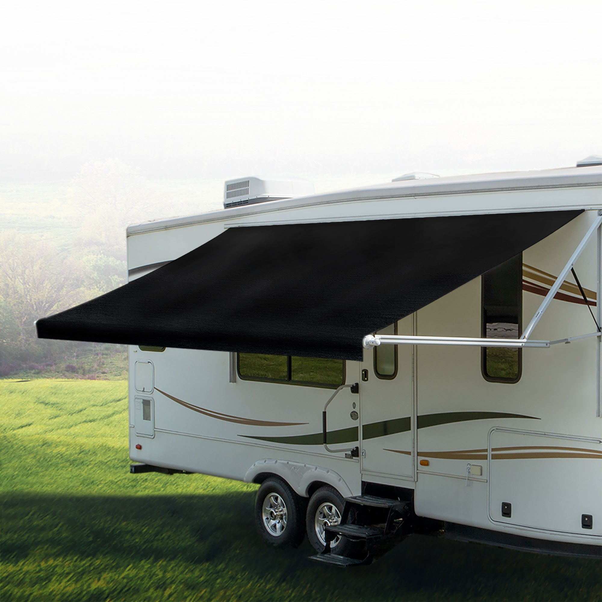 RecPro RV Awning Fabric 12–22ft, Camper Vinyl Replacement Shade 8' (RP-AWN)