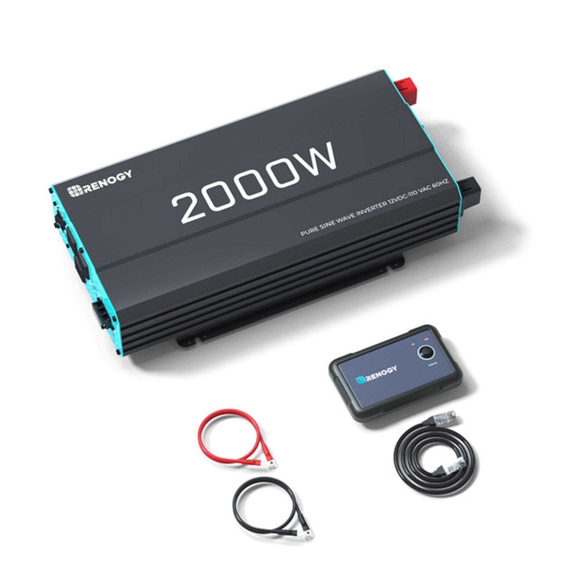 Renogy 2000W Pure Sine Wave Inverter 12V DC to 120V AC