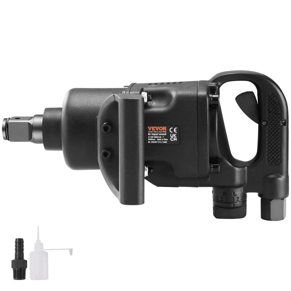 VEVOR 1" Drive Air Impact Wrench, 2730 ft-lb Breakaway, Twin Hammer (MPN KQCJBSY12600NWCCD)