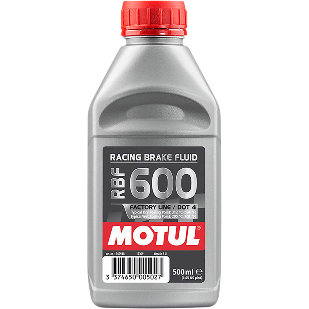 Motul RBF 600 Factory Line DOT 4 Racing Brake Fluid, 16.9 oz (100949)