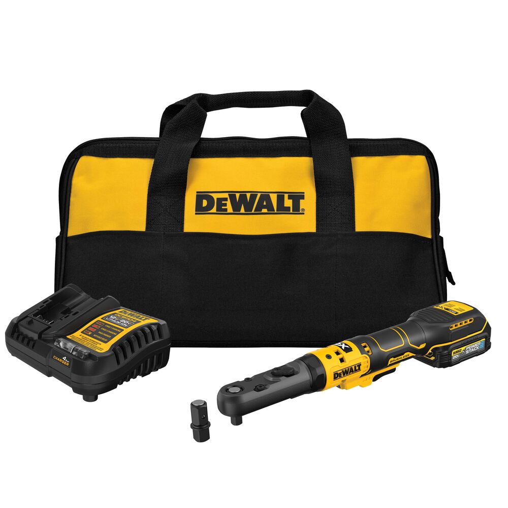 DeWalt DCF510GE1 Sealed Head Ratchet Kit (with PowerStack battery + charger + bag)