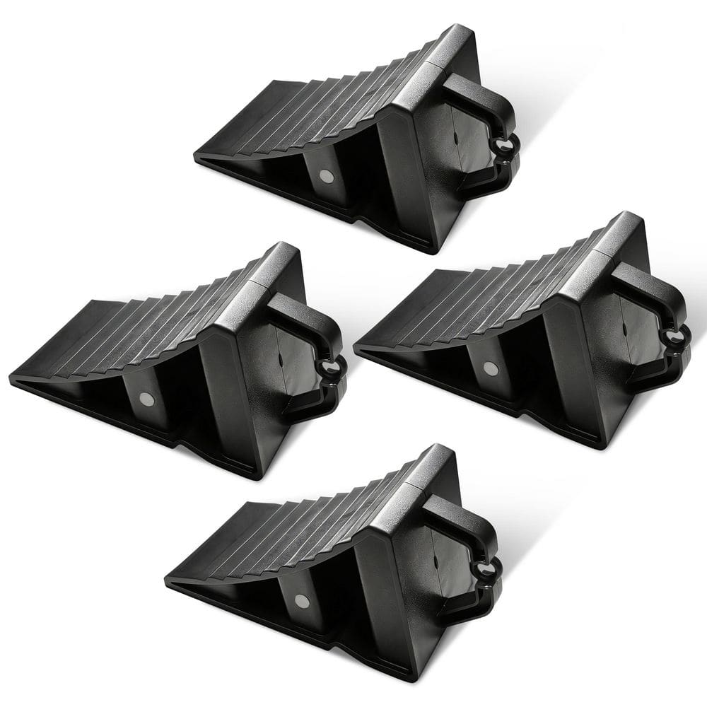 4-Pack Heavy Duty Wheel Chocks Trailer RV Camper