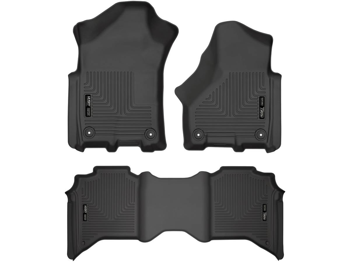 Husky Liners 94111 WeatherBeater Floor Mats, 2019–2024 Ram 2500/3500 Crew Cab
