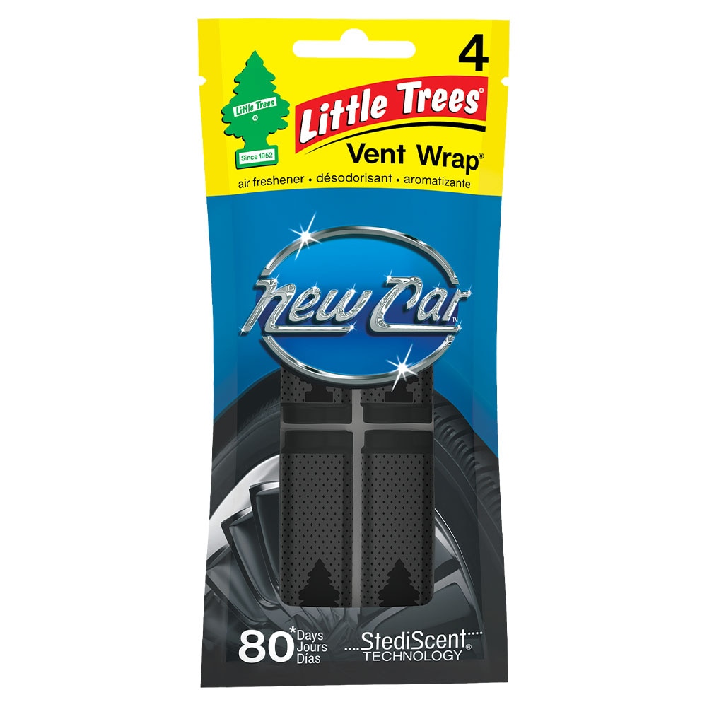 Little Trees Vent Wrap New Car Scent 4-Pack