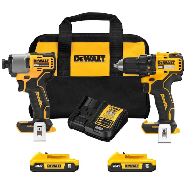 DEWALT 20V MAX Cordless Drill Impact Driver 2-Tool Power Tool Combo Kit