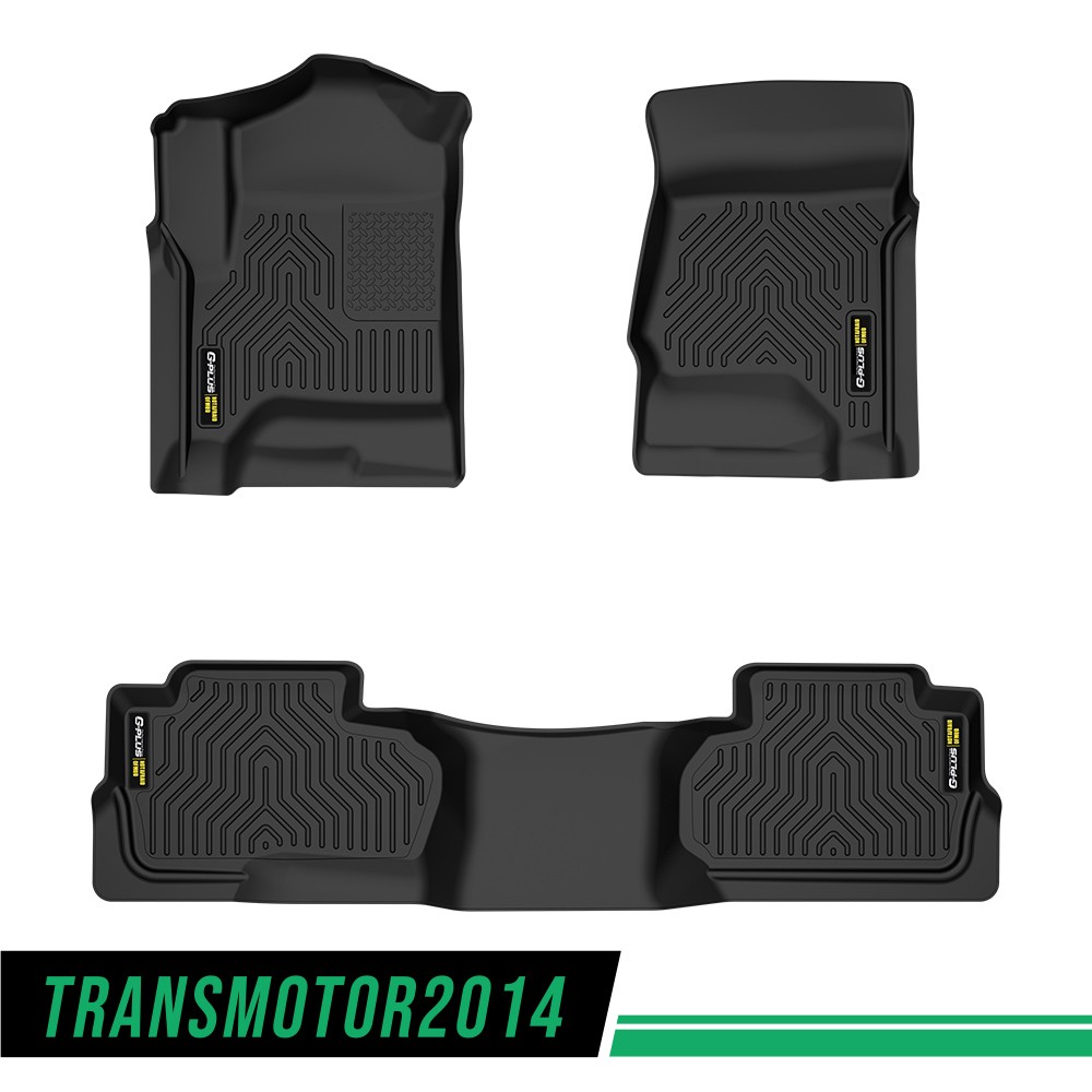 3D Floor Mats Liners for 19-26 Chevy Silverado Sierra 1500 2500/3500HD Crew Cab