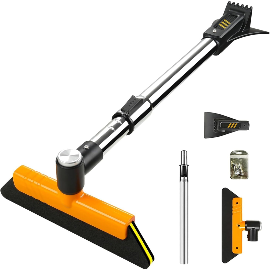 helloleiboo 39.8" Extendable Snow Brush & Ice Scraper