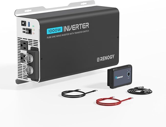 Renogy PUH 1000 Watt Pure Sine Wave Inverter Built-in Transfer Switch