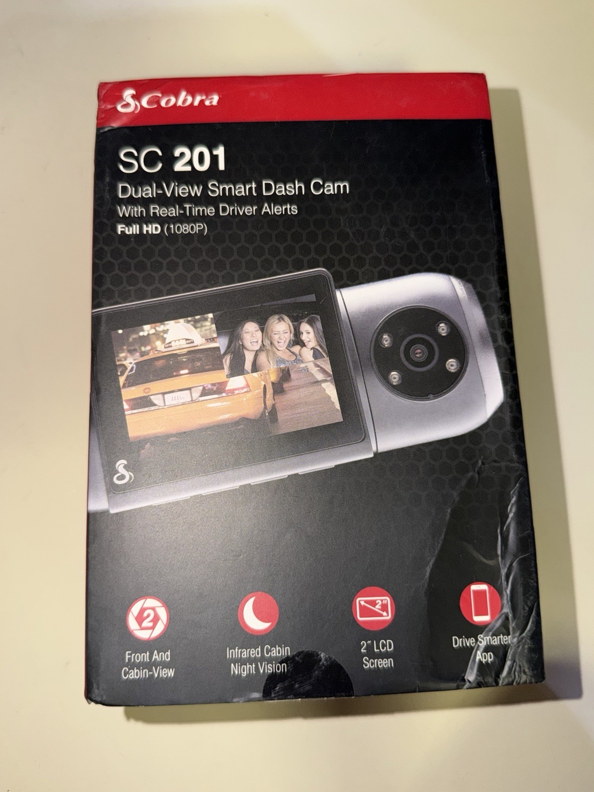 Cobra SC201 Dual View Smart Dash Cam
