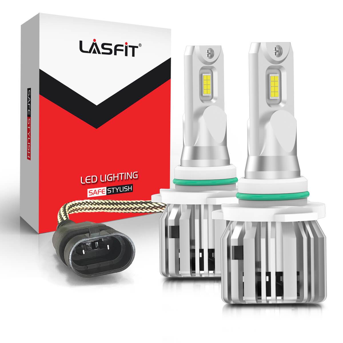 LASFIT 9012 HIR2 LED Headlight Bulb Kit (pair, 50W, 5000LM, 6000K)