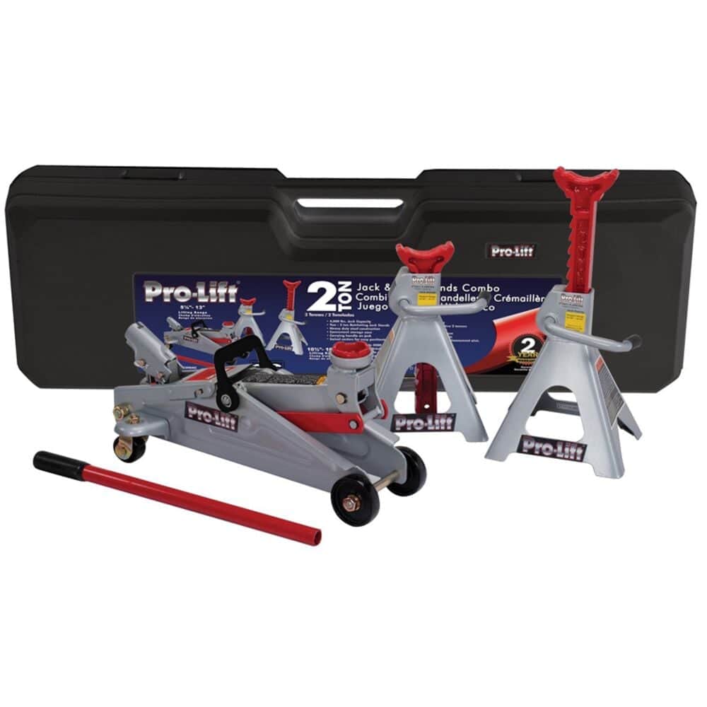 3-Ton Jack Stands with 2-Ton Floor Jack Combo