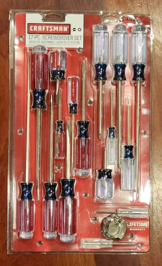 Craftsman 17pc Screwdriver Set 31794 Slotted and Phillips
