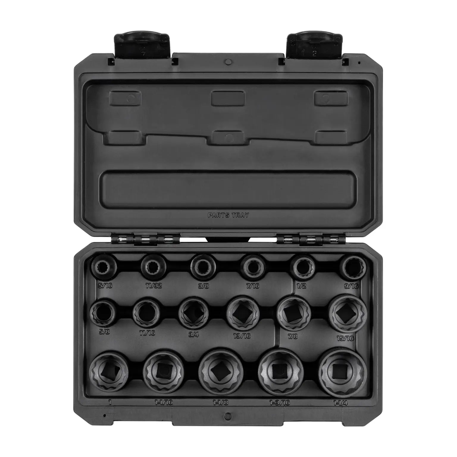 TEKTON 1/2 Inch Drive 12-Pt Impact Socket Set 17-Pc (5/16 - 1-1/4 in.) SID92336