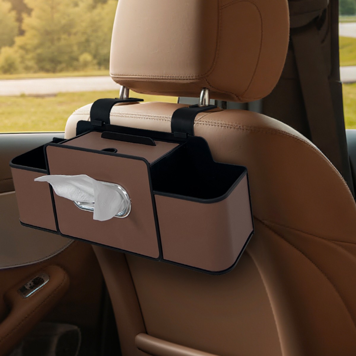 Car Seat Center Organizer Holder Multi-functional Pocket Hanging Storage Bag Box