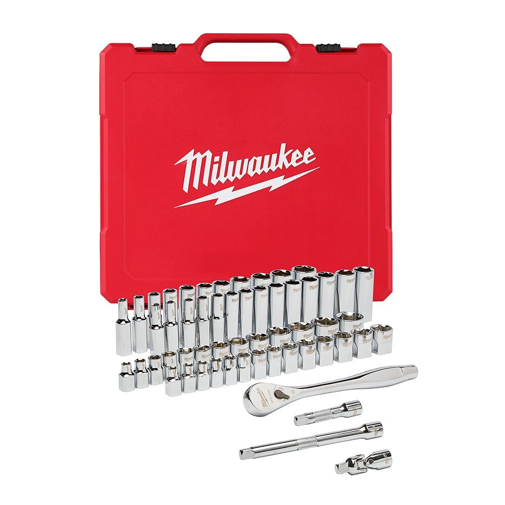Milwaukee 48-22-9008 56pc Ratchet & Socket Set 3/8in
