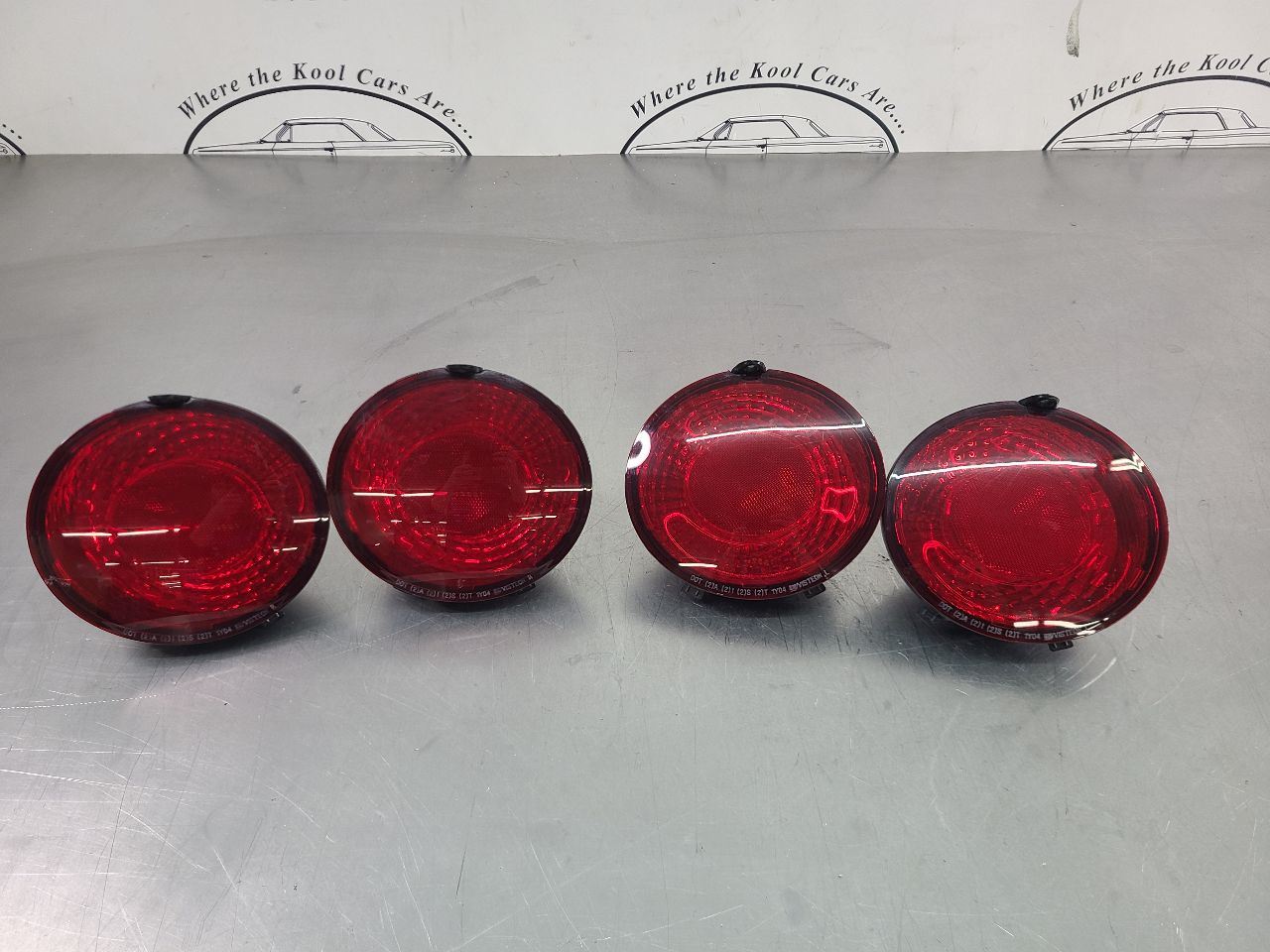2005-13 C6 Corvette Complete Set of 4 Factory Rear Tail Lights OEM