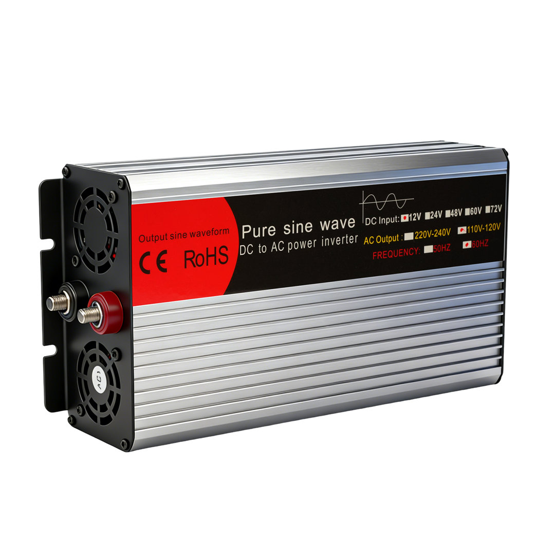 16000W Car Power Inverter 12V to 110V Pure Sine LCD