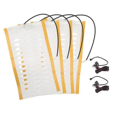 seats carbon Fiber Heated Seat Heater Pad Kit Car Cushion Switch 12V Universal