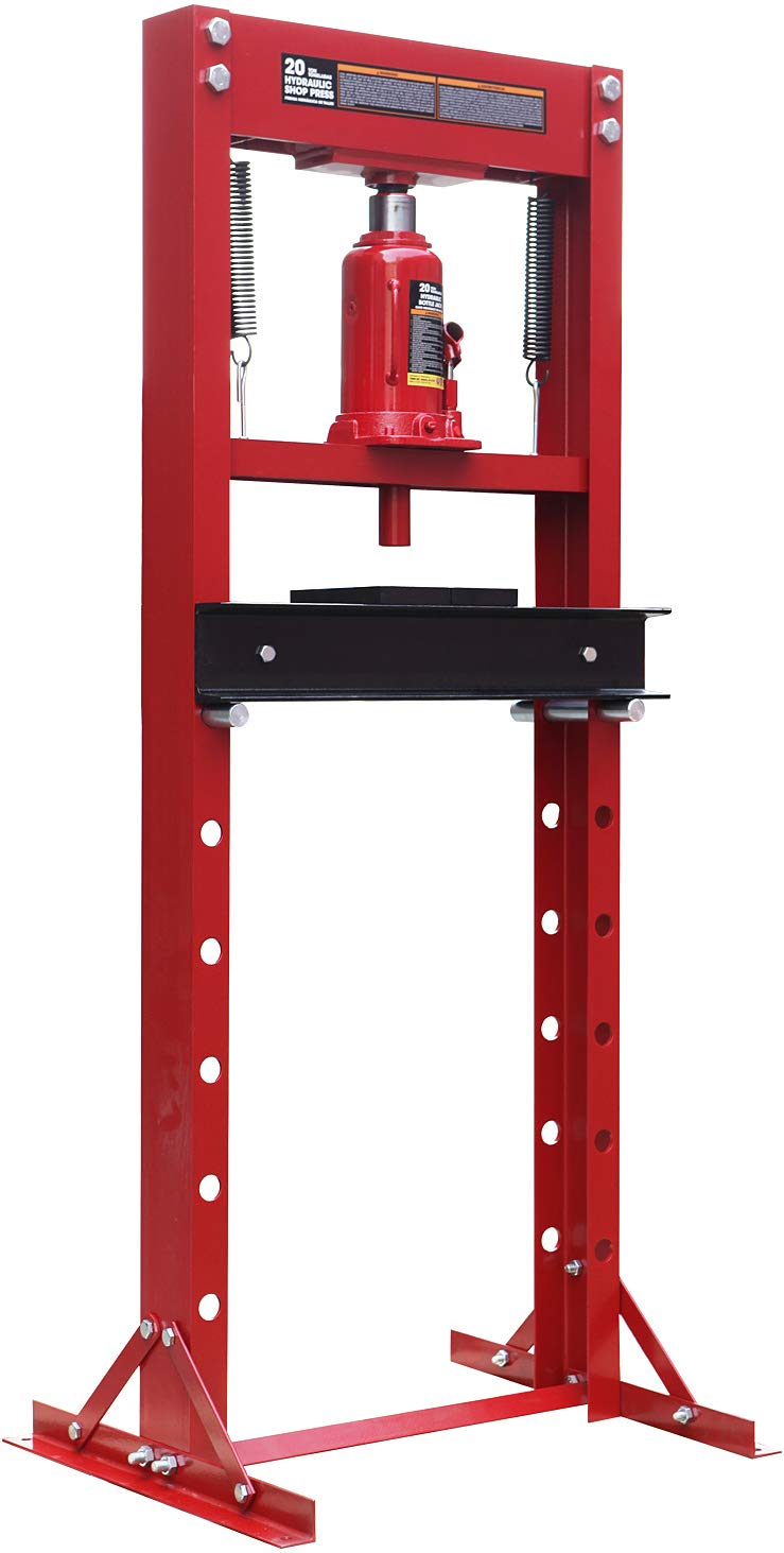 BIG RED Torin ATY20011R 20-Ton Steel H-Frame Hydraulic Shop Press