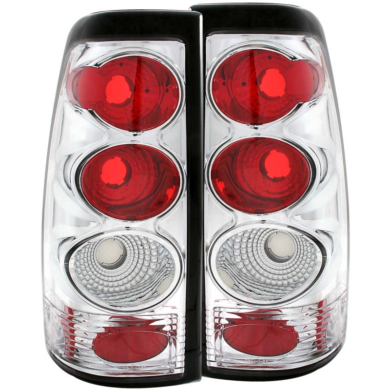 1999-06 Chevy Silverado Chrome Tail Lights Set Pair