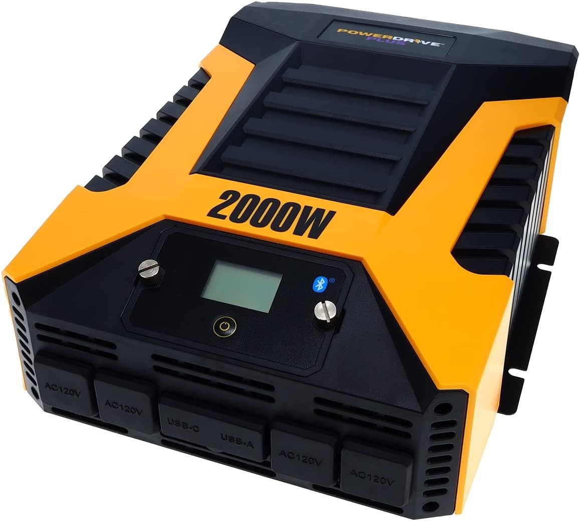 PowerDrive PWD2000P 2000W Power Inverter with Bluetooth