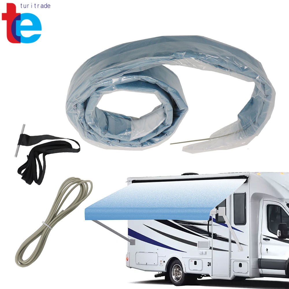 RV Awning Fabric Replacement Camper Awning 16 Oz Heavy Duty Waterproof