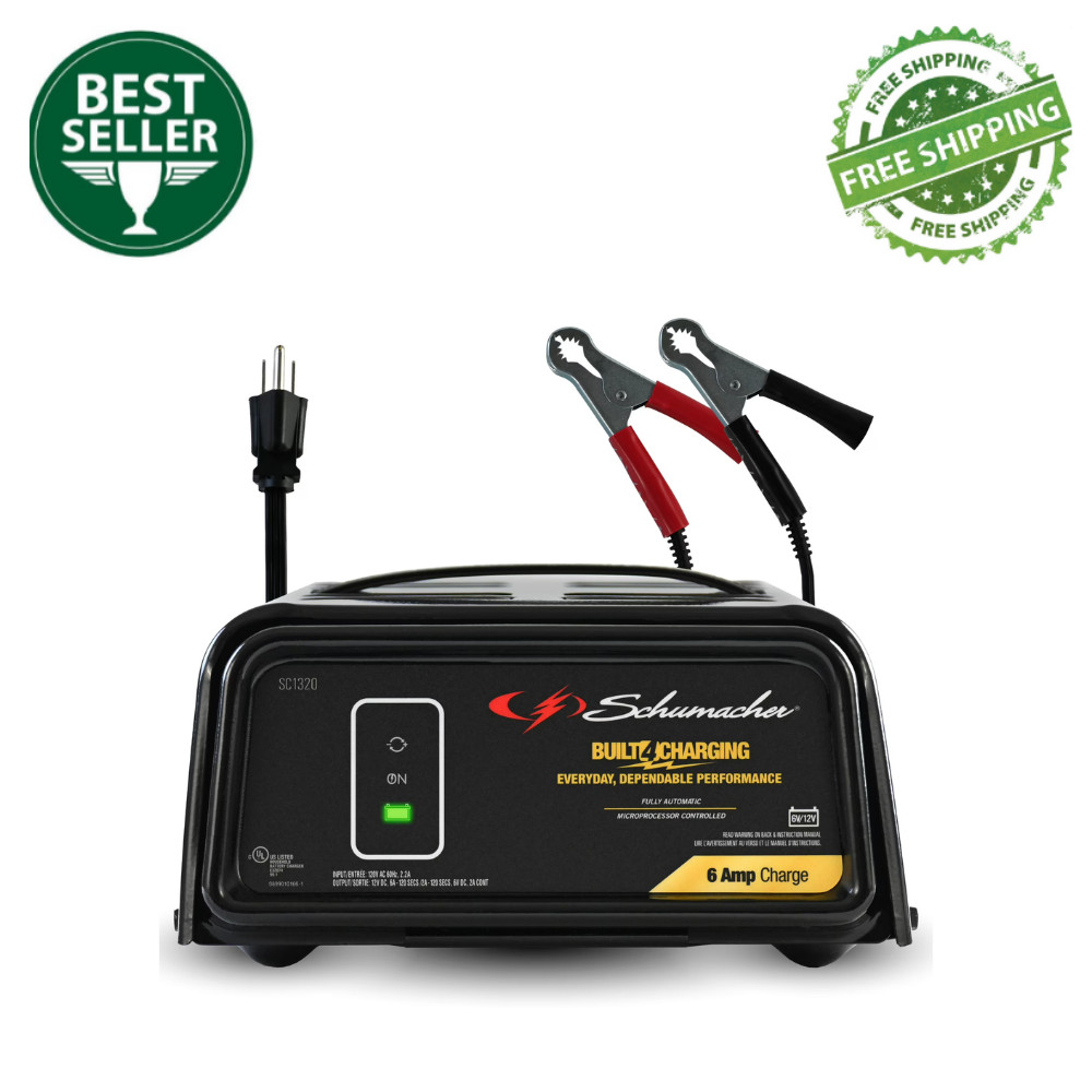 Schumacher Electric 12V 8AMP Rapid Charge Battery Charger And Maintainer SC1279