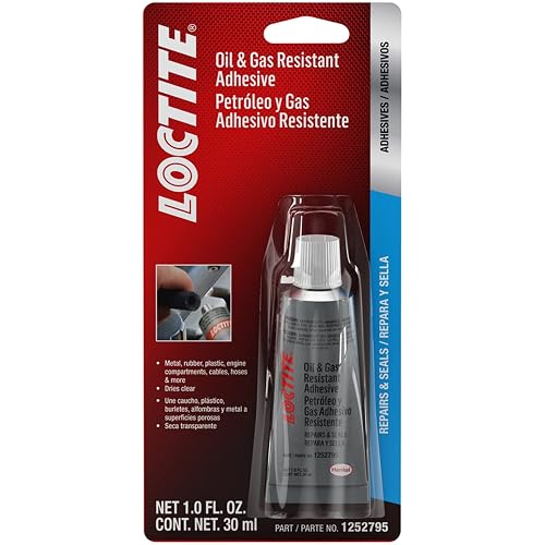 LOCTITE 1252795 Oil & Gas Resistant Adhesive Sealant, Multi-Purpose, Dries Clear