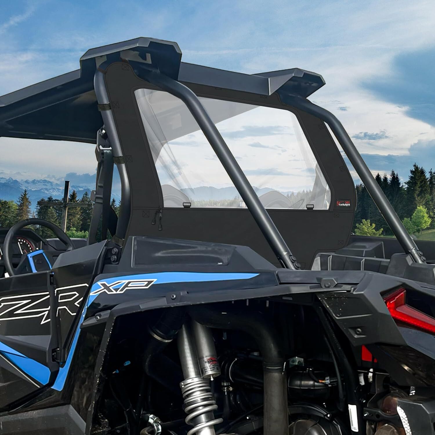 UTV Rear Panel Soft Windshield Window for 2014-2023 Polaris RZR XP 1000 / Turbo