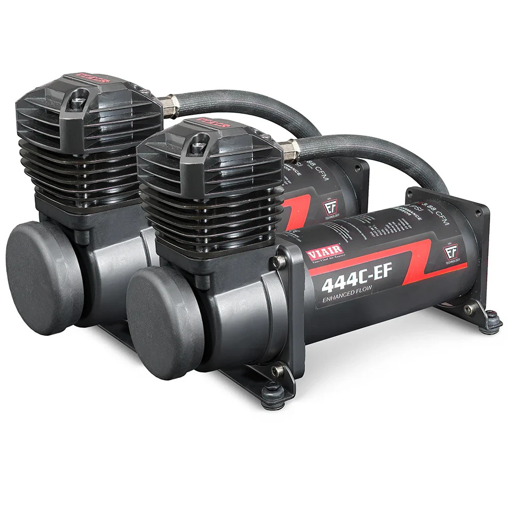 VIAIR 444C Dual Chrome Air Compressors w/ 5-Gallon Aluminum Air Tank, 200 PSI (MPN 44432+516062 kit)