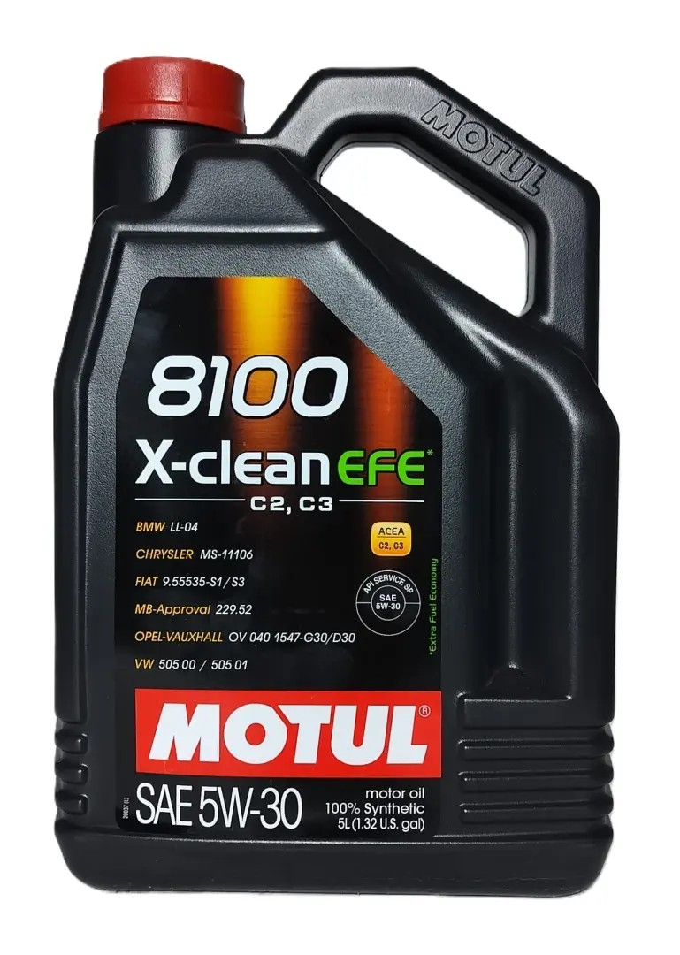 Motul 8100 X-clean EFE 5W-30 Full Synthetic Motor Oil, 5 Liters