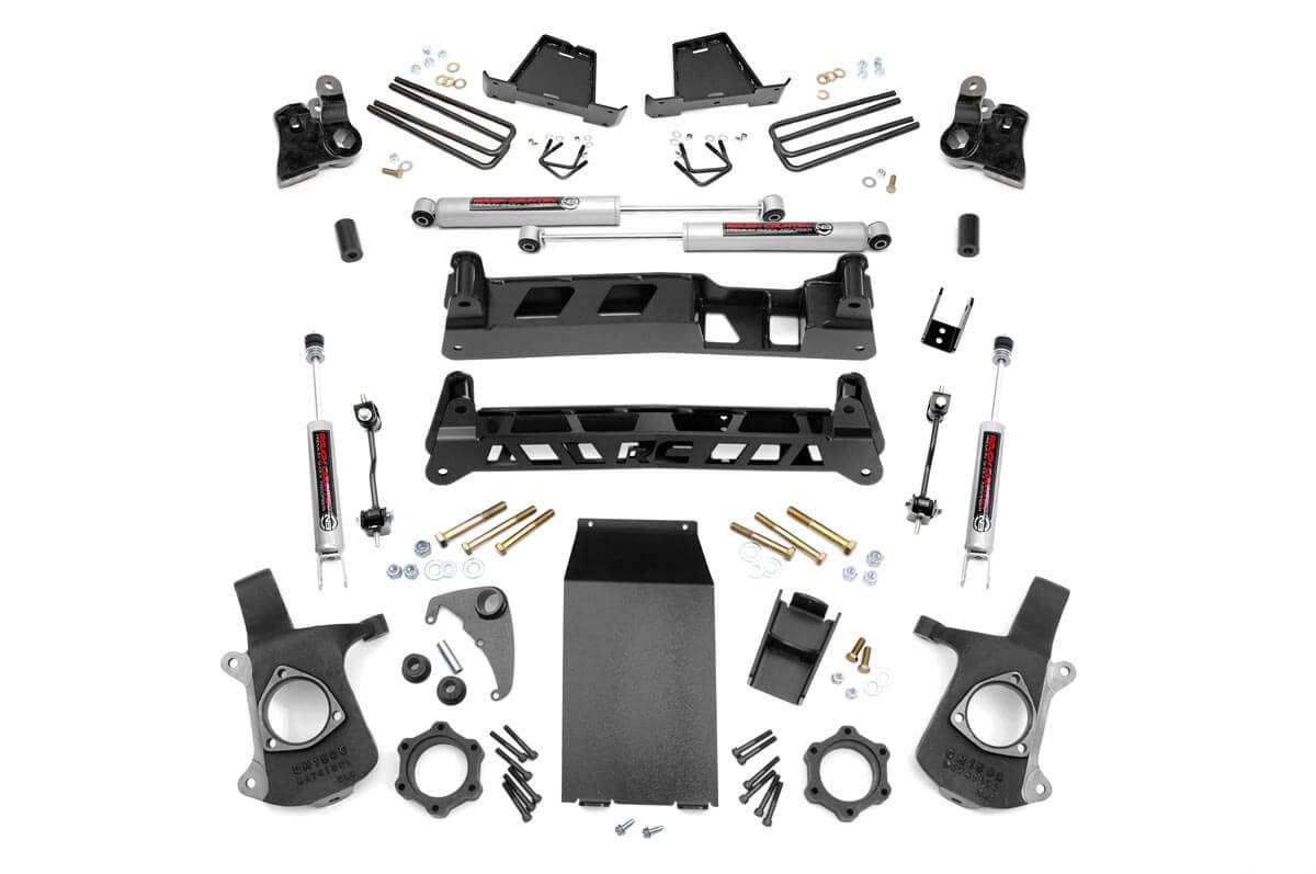 Rough Country 6" Suspension Lift Kit, 1999–2006 Chevy/GMC 1500 4WD, 27220A