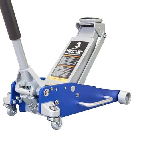 GarveeTech Hydraulic Floor Jack 3-Ton Quick Dual Pump Low Profile