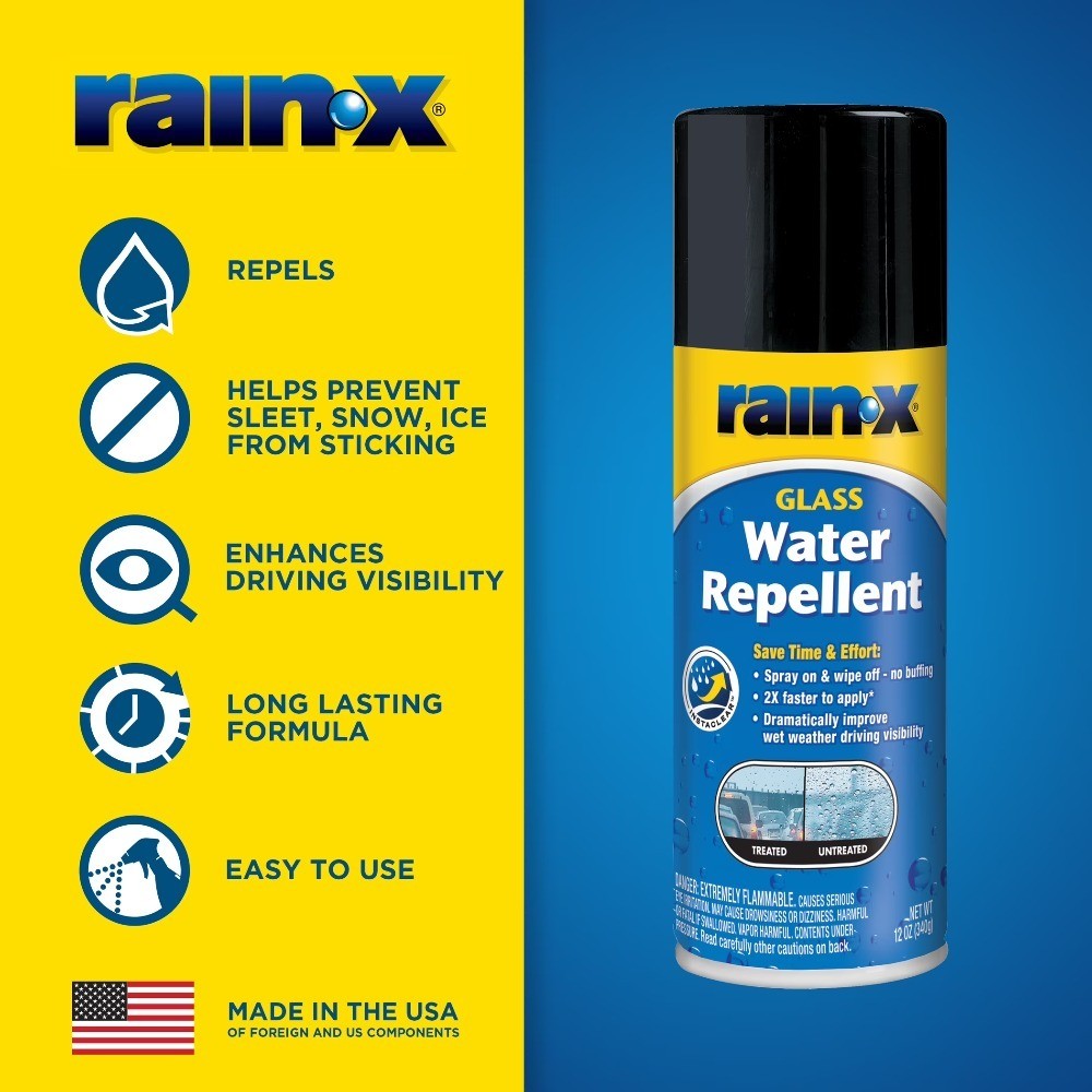 Rain-X Original Glass Water Repellent Aerosol, 12 oz (630168)