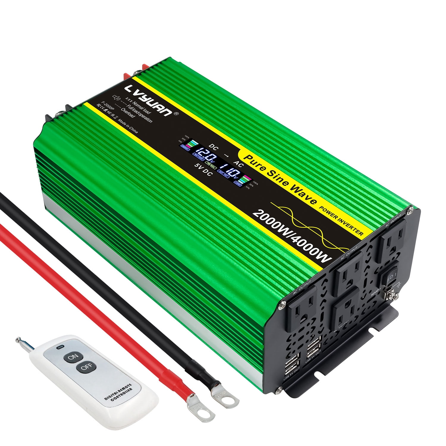 Lvyuan 2000W Pure Sine Wave Power Inverter (Used)