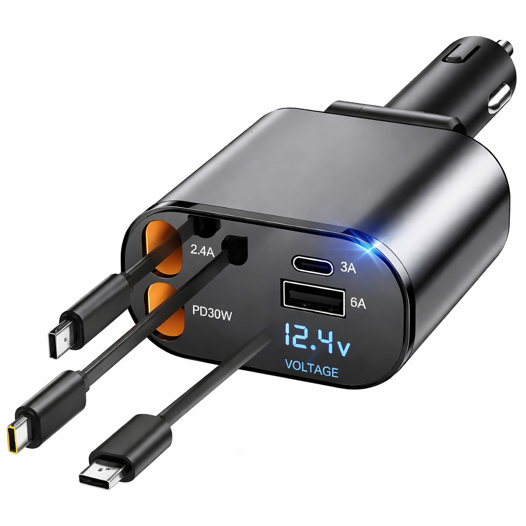 66W USB Car Charger QC 3.0 Fast Charging