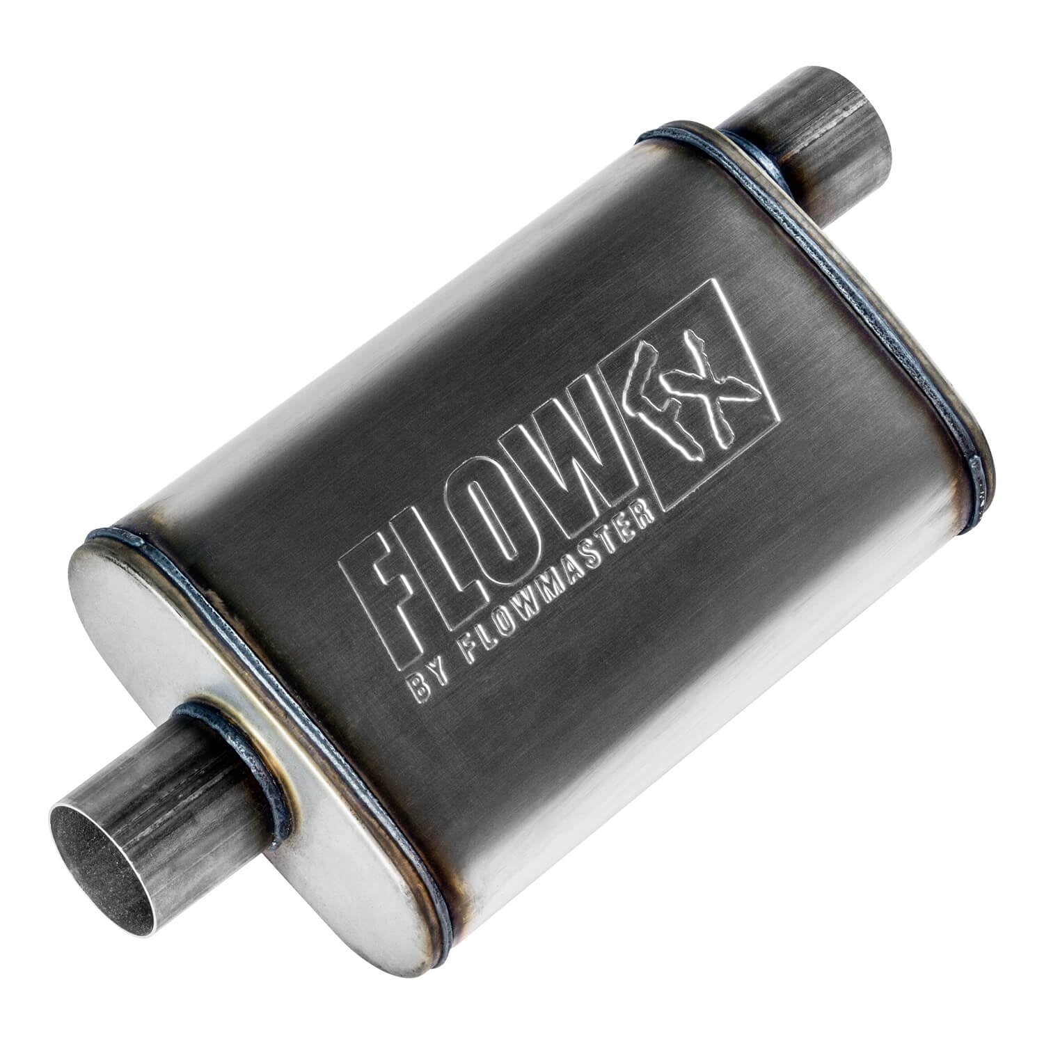 Flowmaster 71226 FlowFX Muffler 409S 2.5" Offset In / 2.5" Center Out — 2 Pack